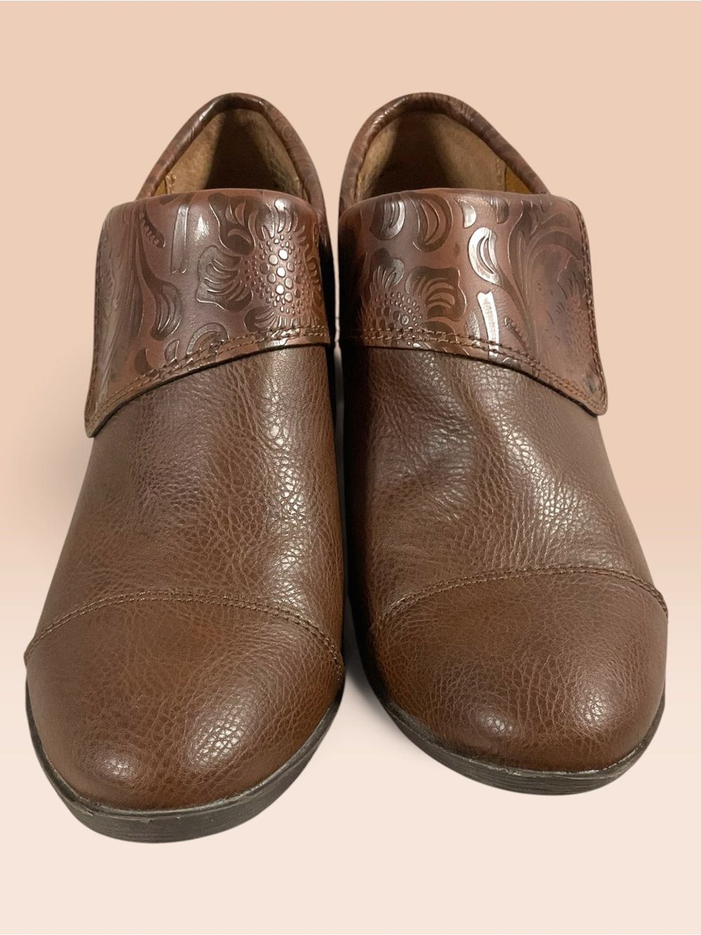 B.O.C. Women's Rosemela Brown Leather Ankle Boots Size 7M